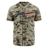 Custom National Flag Camo Fans Special Edition Authentic Stitched Vintage Baseball Jersey